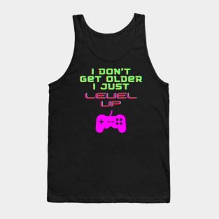 Funny Gamer Gaming Level Up Birthday Tank Top